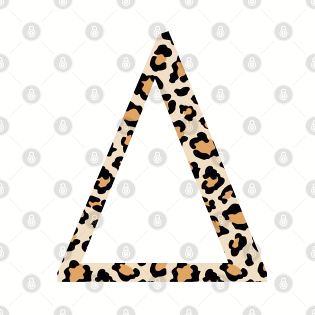 Delta Cheetah Greek Letter by AdventureFinder