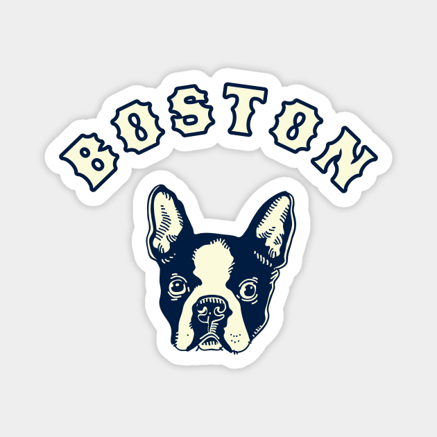 City of Boston Terrier Dog Magnet by terrybain