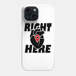 Heart location Phone Case