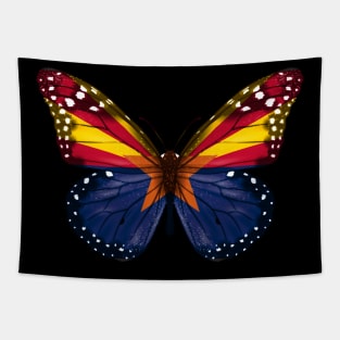 Arizona Flag Butterfly - Gift for Arizonan From Arizona AZ Tapestry