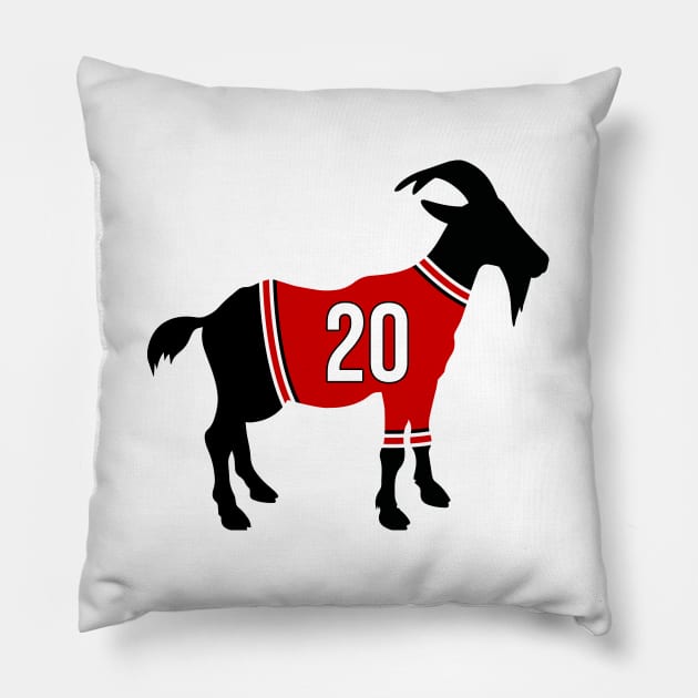 Sebastian Aho GOAT Pillow by cwijeta