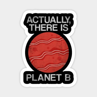 Earth Day Funny Sarcastic Bacon Lover Quote - There Is Planet B Magnet