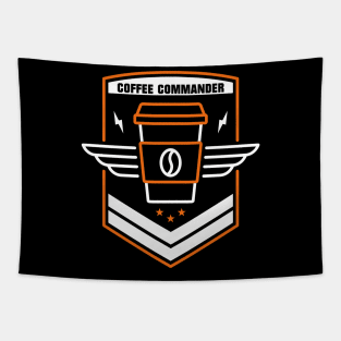 Coffee Commander Tapestry