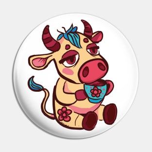 Coffee Cow Pin