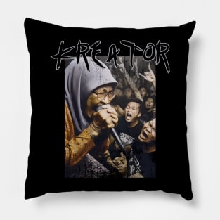 kreator granny scream Pillow