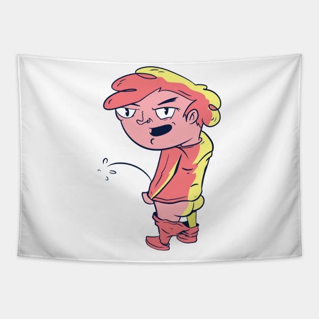 Bad Boy Urinating Tapestry by JFDesign123