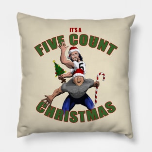 The Five Count Christmas Tee Pillow