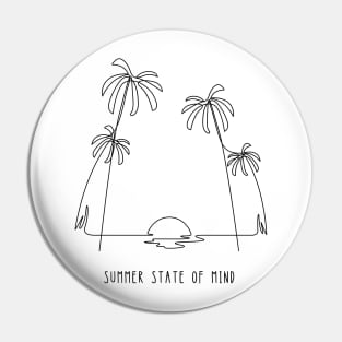 Summer State of Mind (b/w) Pin