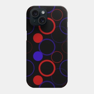 Lucky Circles Pattern in Black I Phone Case