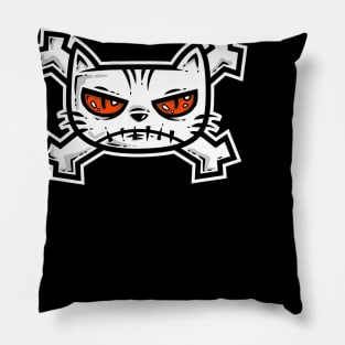 Cross Bone Cat Pillow