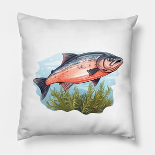 Pacific Northwest Salmon Pillow