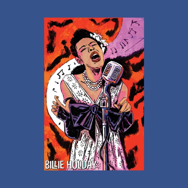 Billie Holiday by Tryptic Press