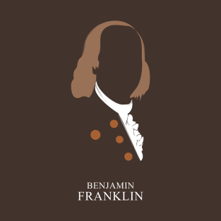 Benjamin Franklin - Minimalist Portrait T-Shirt