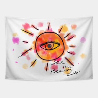 See the Beauty Sun Tapestry