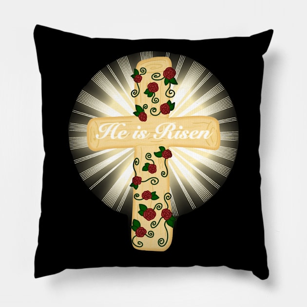 He is Risen (Small Print) Pillow by Aeriskate