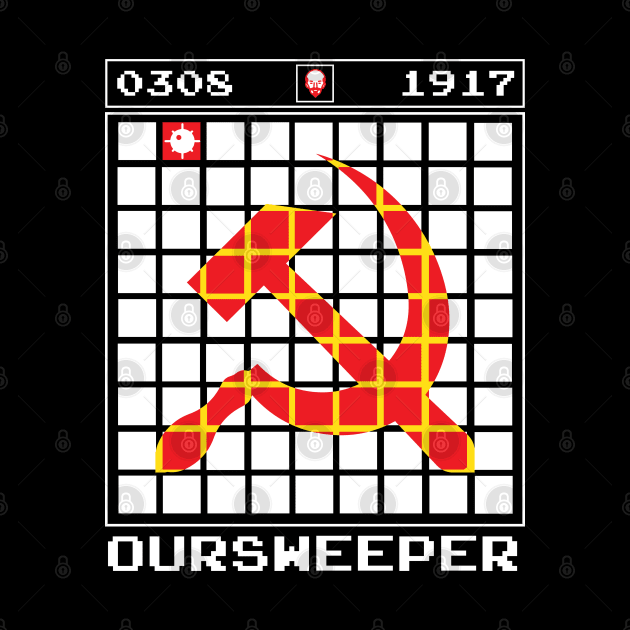 Oursweeper Vintage Gaming Communism Funny by alltheprints