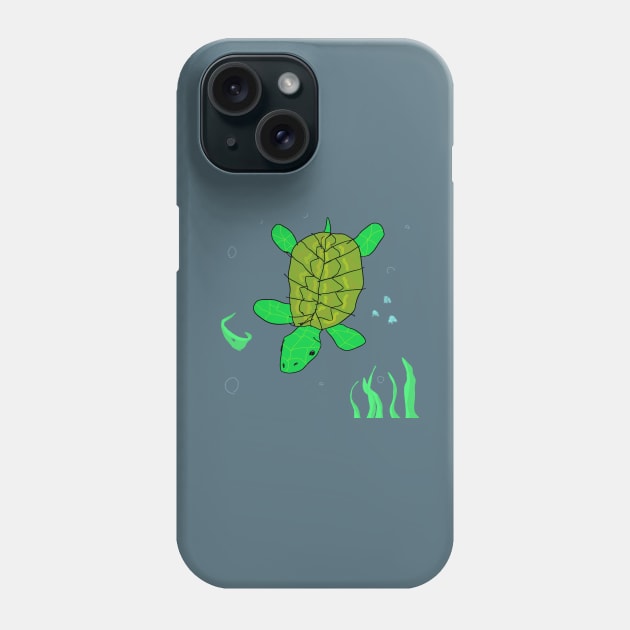Turtley Phone Case by VVLanoue