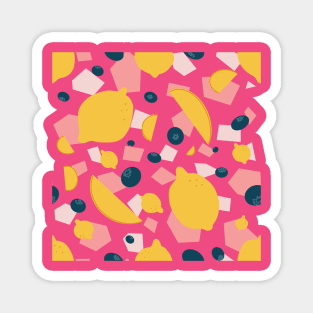 Pink Blueberry Lemonade Pattern Magnet