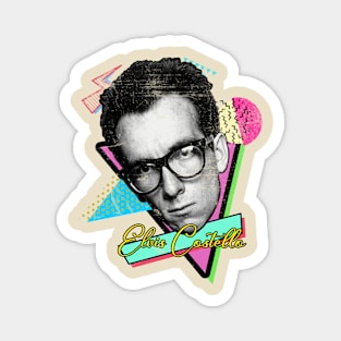 Retro Vintage Elvis Costello Art Design Magnet