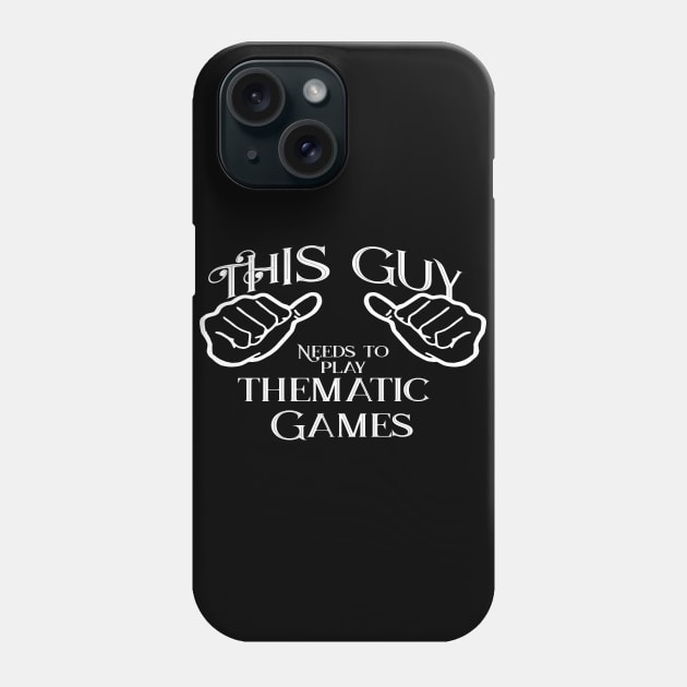 This guy needs to play thematic games Phone Case by Edward L. Anderson 