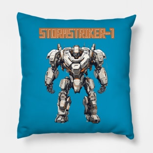 Futuristic Battle Robots Names of Power Stormstriker-1 Pillow