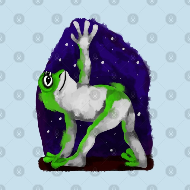 Yoga frog by Antiope