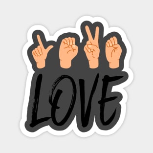 Love - sign language Magnet