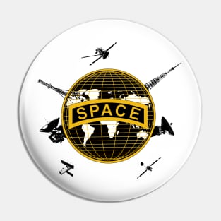 Space Ranger Satellite Patch Pin