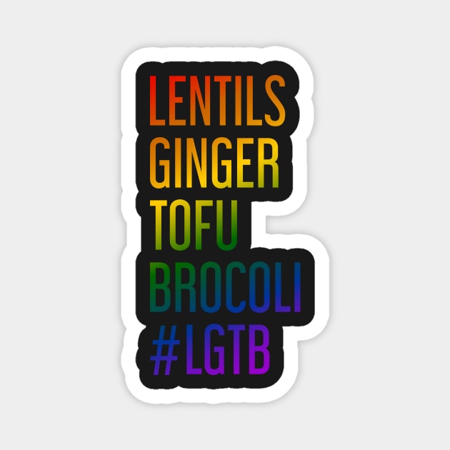 Vegan LGTB Magnet by ChicGraphix