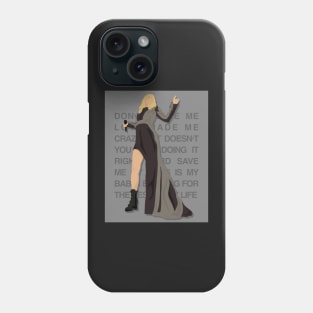 Don't Blame Me Poster Print Phone Case