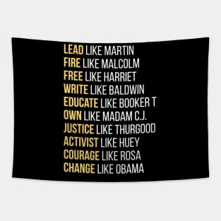 Black Ledgends, Black History, African American, Civil Rights Leaders Tapestry