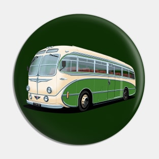 1952 AEC Regal Coach in white and green Pin