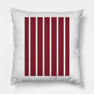 Manchester City 1956 Retro Maroon White Pinstripes Pillow