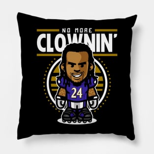 No More Clownin Pillow