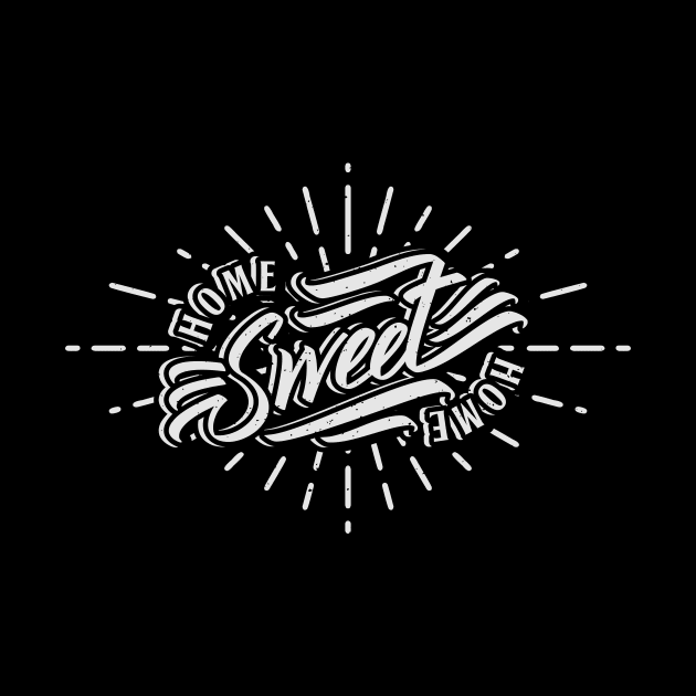 home sweet home vintage typography by amranadam