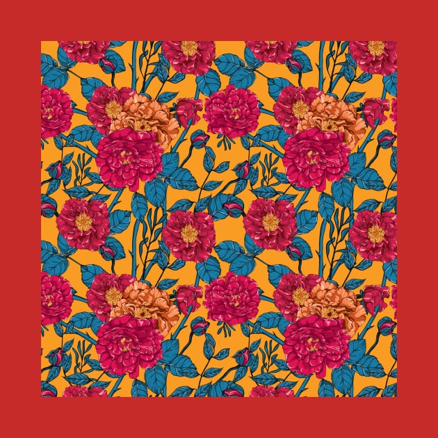 Rose seamless pattern 1 by Joy8046