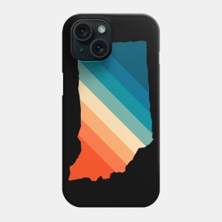 Indiana State Retro Map Phone Case