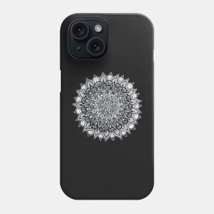 Black and white Mandala Phone Case