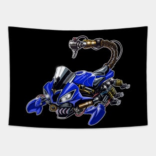 Yamaha R6  Scorpion Blue Tapestry