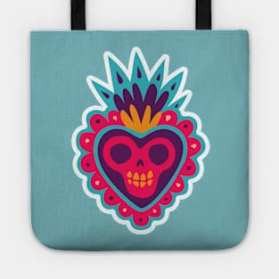 Dia de los Muertos Corazon // Day of the Dead Heart Tote