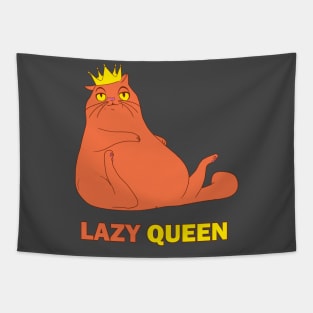 Fat Cat Lazy Queen Tapestry