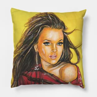 Lindsay Lohan Pillow