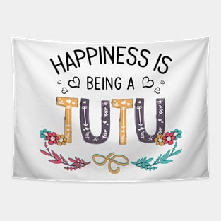 Happiness Is Being A Tutu Wildflowers Valentines Mothers Day Tapestry