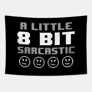 Funny Retro Gamer 8 Bit Video Games Sarcasm Slogan For Gamers Tapestry