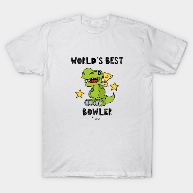 Discover Funny Bowling, Bowler, Dinosaur, Dino, T Rex, Tyrannosaurus, - Bowling - T-Shirt