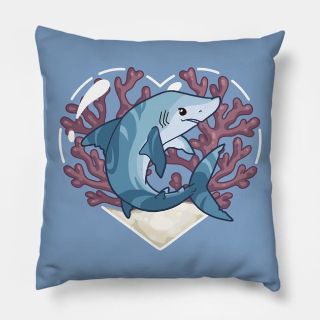 SCARF, the Mako Shark Pillow by bytesizetreasure