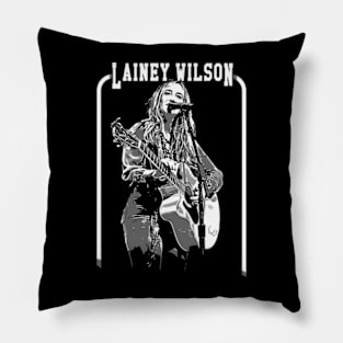 lainey wilson vintage art Pillow