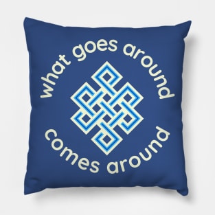 Karma Dark Background Pillow