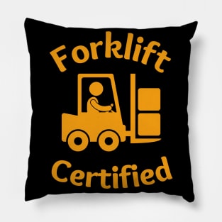 Forklift Certified Meme Pillow