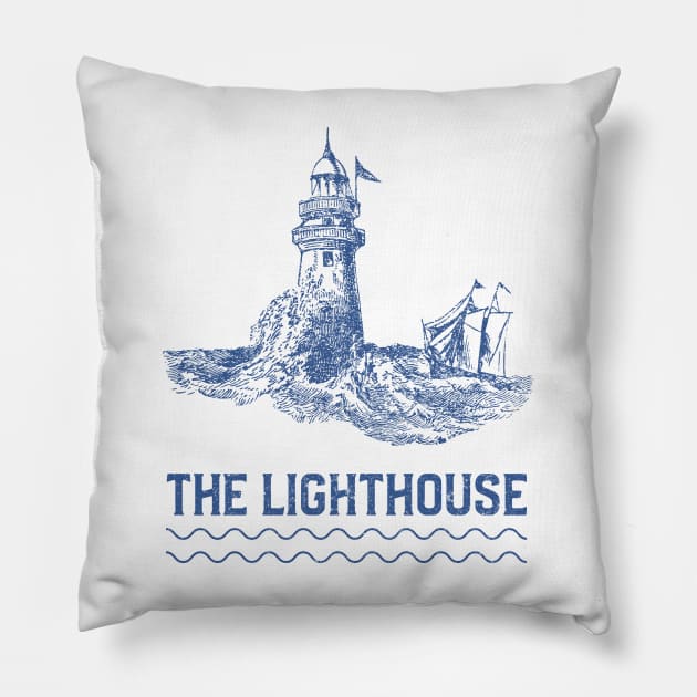 The Lighthouse - Nautical Pillow by Tip Top Tee's